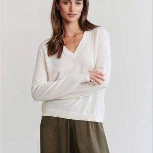 NWT Jenni Kayne Flynn Cashmere Sweater in ivory